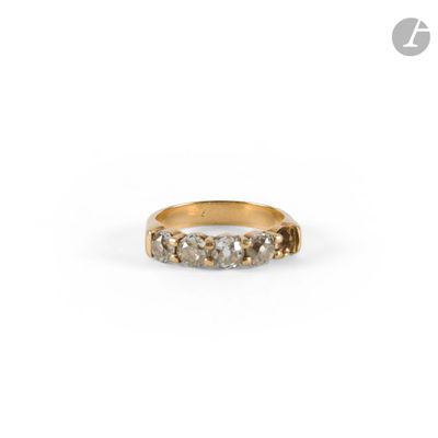 an image of a gold and diamond ring