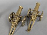 pair of antique brass fire hydrants