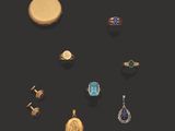 un assortiment de bijoux en or et en argent sur fond noir