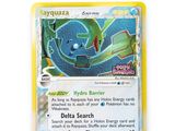 a close up of a pokemon card on a white surface