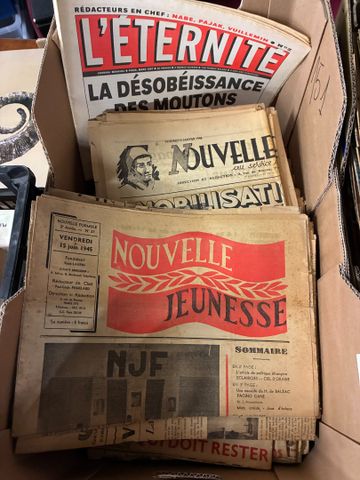 Carton de journaux : CORDEES : années 1945/46. JEUNESSE OUVRIERE ...