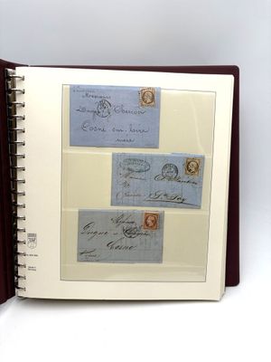 FRANCE. Réunion de lettres anciennes avec de nombreux timbre…