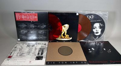 Goth Rock/Post Punk. Lot de 5 disques vinyles 33T et un coff… - Photo 1