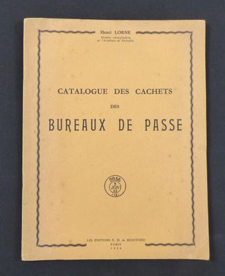 catalogue des cachets des bureauux de passe