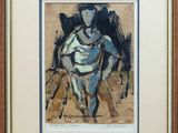 an image of a painting of a woman sitting on a chair