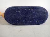 a blue bag that is sitting on a table