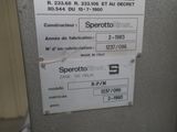 a label on the side of a machine that says sperotto