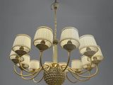 a chandelier with a lot of lamps hanging from it