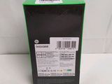 the back of a box of a black and green cell phone