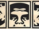 three black and white images of a man ' s face and a woman ' s face and a man ' s face