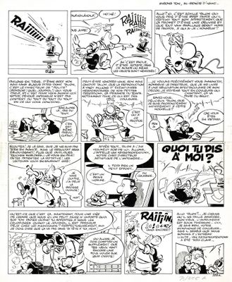 a page from a comic strip with a cartoon of a man and a woman