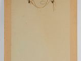 a painting of two birds sitting on top of a white surface