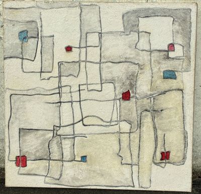 MARIE MARIN (1955-) "Composition abstraite"