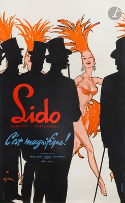a poster of a man and a woman in a tuxedo