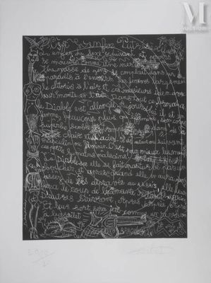 une photo en noir et blanc d'un tableau noir sur lequel sont inscrits des mots