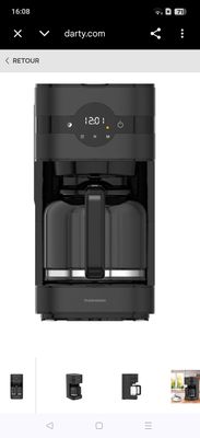 Cafetière filtre Thomson THCM900D avec filtre fonctionnel
