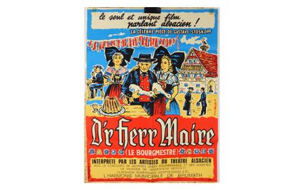 André SCHAAL (éditeur). Affiche du film "D'r herr maire" sor…