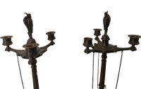 Antoine Louis BARYE (1795 - 1865) d'après, Paire de candélab… (photo 2)