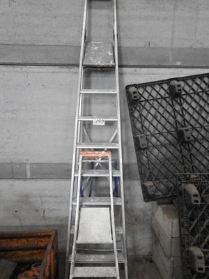 a ladder that is leaning up against a wall