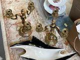 a table that has a lot of items on it