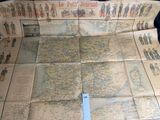 a map of the world on display on a table