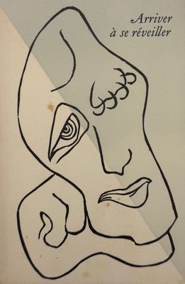 an image of a drawing of a man ' s face on a piece of paper