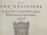 an old book with a black and white image of a statue