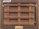 a picture of a wooden box with a label on it
