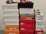 several boxes stacked on top of each other on a pallet