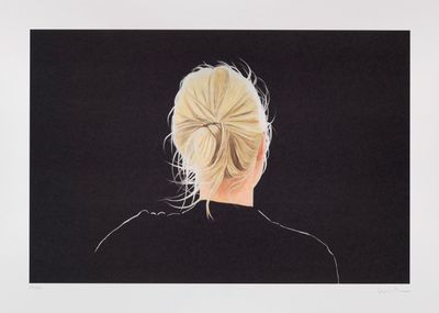 une image représentant un tableau d'une femme aux cheveux blonds attachés en chignon