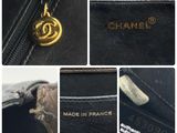 chanel black leather shoulder bag with gold hardware
