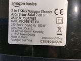 a close up of the back of a car with an amazon basics sticker on it