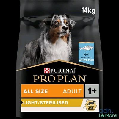 Aliment pour chiens adultes « Purina Pro Plan Adult Light & Sterilised »