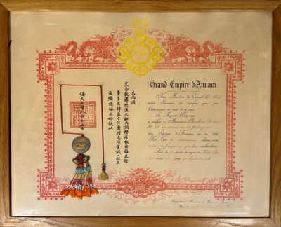 GRAND EMPIRE D'ANNAM Médaille sapek - Photo 1