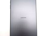 the back of a samsung tablet with a silver cover