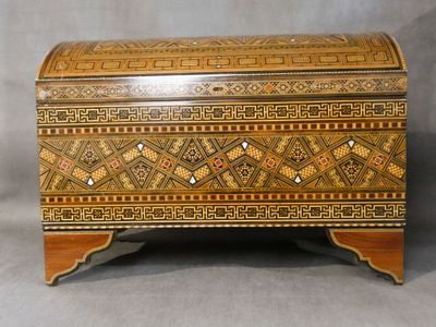 Coffre syrien, 42 x 57 x 32,5cm - Photo 1