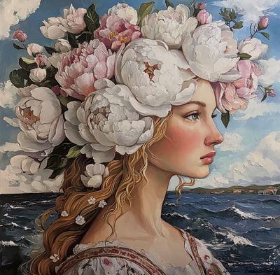 Antonia Beauvoir (1979) Blooming Sérigraphie, signée