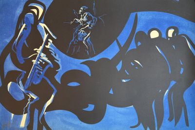 MORETTI Raymond (1931-2005) Jazz band.