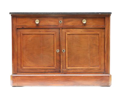 Buffet en acajou et placage d'acajou ouvrant à deux tiroirs …