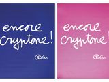 a couple of posters with words on them that say grace, cyryne, and ooh