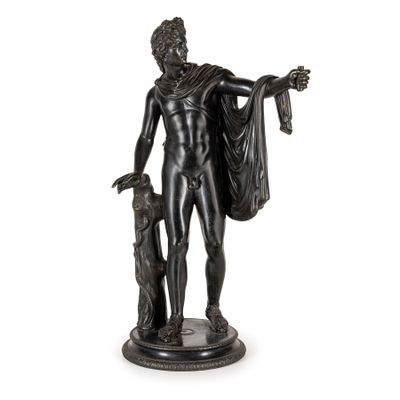 une image représentant une statue d'un homme tenant un chien