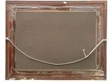 an old picture frame with a rope hanging from it ' s side