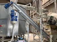 Ensemble cyclone, réseau de gaines et vis de déchargement du… (photo 2)
