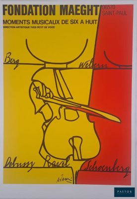 an image of a poster with a drawing of a man holding a knife