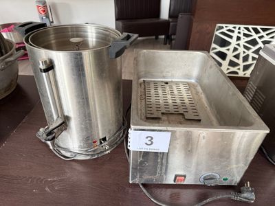 Lot comprenant : - Bain marie en inox BARTSCHER type YFK-2