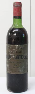 a bottle of wine that is sitting on a table