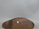 pair of vintage wooden bird figurines in the shape of a bird