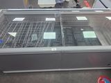 a glass display case in the middle of a store