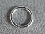 sterling silver plated open jump ring, size 7mm