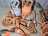 a lot of tools that are laying out on the floor